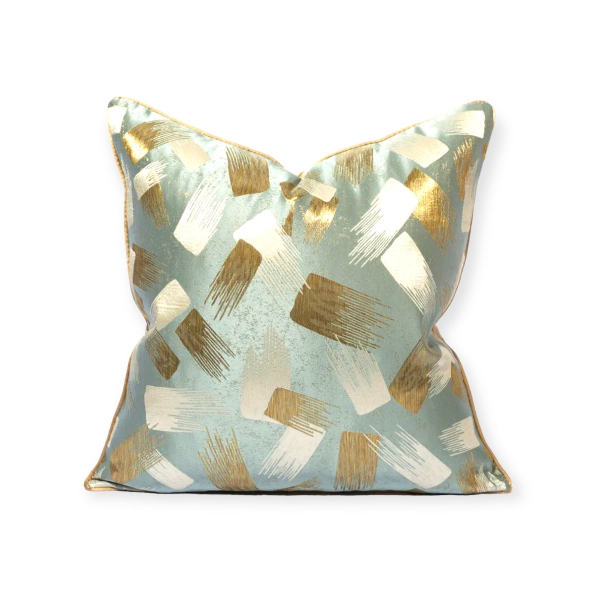 Sparkle Mint Green Pillow Cover — 22 × 22 Inches